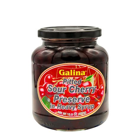 Galina Pitted Sour Cherry Preserve 15 9 Oz Mediterranean Bazaar