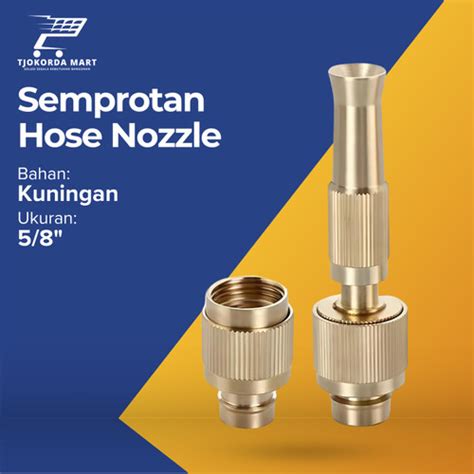 Jual Semprotan Air Lurus Kuningan Hose Nozzle Kepala Cuci Mobil