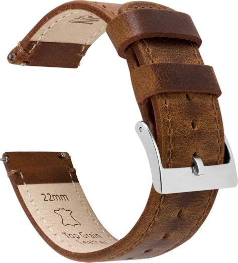 Amazon Brismassi Esetti B E Top Grain Leather Watch Bands 16mm