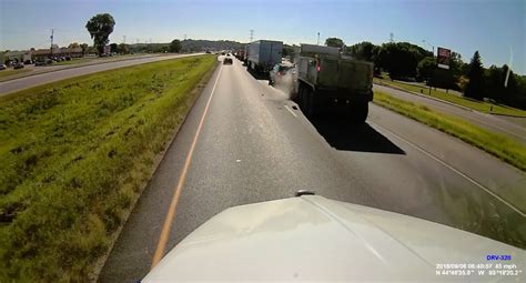 Dump Truck Slams Into Traffic Stopped At Red Light Hard Working Trucks