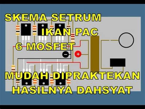 Skema Setrum Ikan PAC Mosfet Mudah Dan Dahsyat Hasilnya YouTube