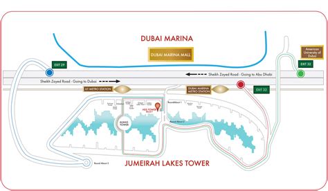 JLT Location Map - Jumeirah Lake Towers - JLT Properties