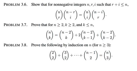 Solved Show That For Nonnegative Integers N R I Such That Chegg