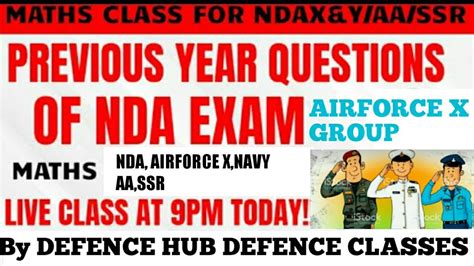 Nda Airforce X Group Navy Aa Ssr Etc Class Topic Wise Exam Oriented