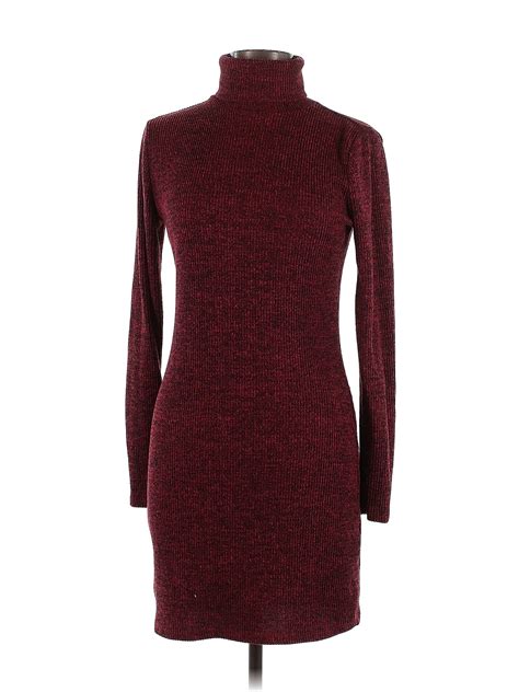 So Marled Burgundy Casual Dress Size L 75 Off Thredup