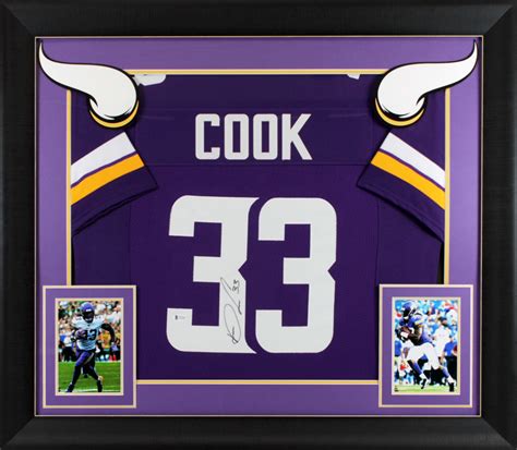 Charitybuzz: Dalvin Cook Signed Minnesota Vikings Jersey Display