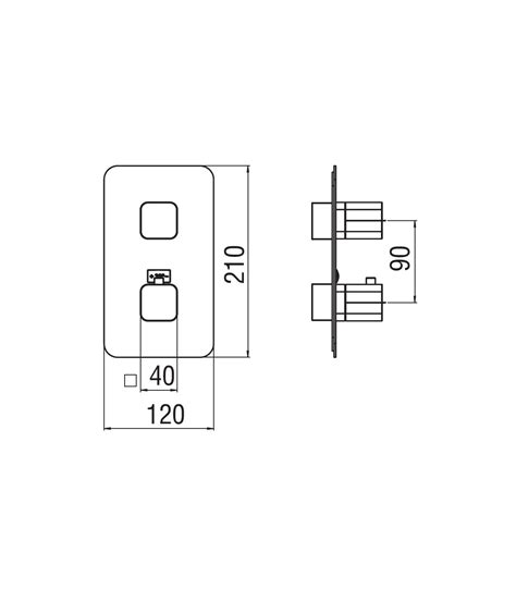 Mitigeur Douche Thermostatique Encastre Nobili Loop