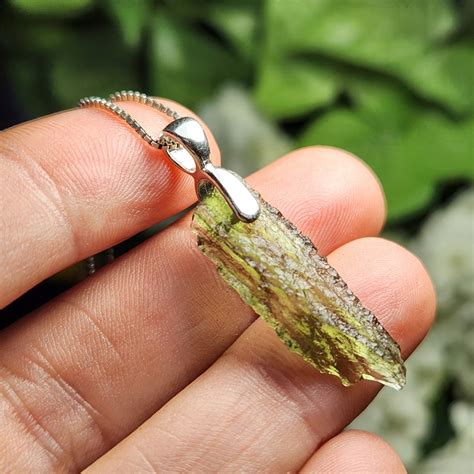 Moldavite Pendant Moldavite Necklace Moldavite Jewelry Genuine