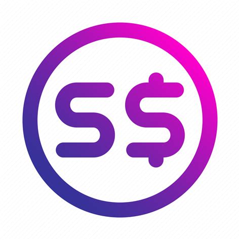 Singapore Dollar Coin Exchange Currency Icon Download On Iconfinder