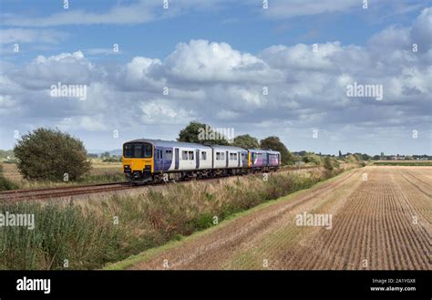 Arriva Northern Rail Class 150 Sprinter Train Class 142 Pacer Passing