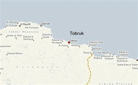 Tobruk Location Guide