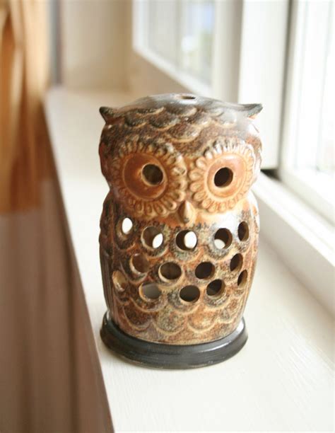 Cute Vintage Ceramic Owl Lantern By Modishvintage On Etsy