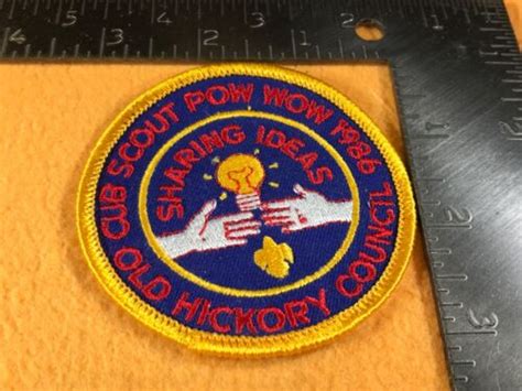 W Boy Scouts Of America Patch Cub Scout Pow Wow Old