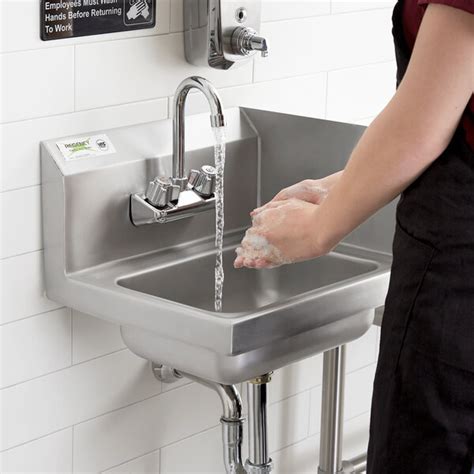 Regency X Wall Mounted Hand Sink With Gooseneck Faucet And