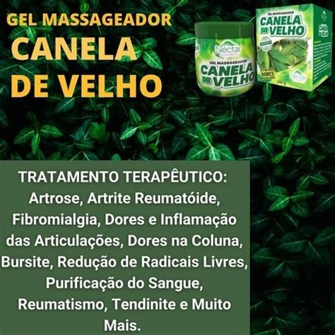 Kit Gel Canela De Velho N Ctar Cosm Ticos Massageador G