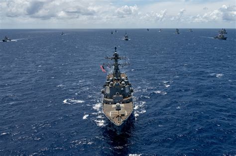 Dvids Images Multinational Ships Sail In Formation During Rimpac