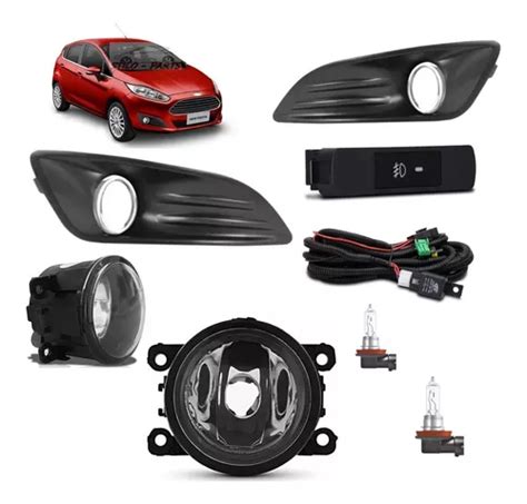 Kit Completo Farol Milha Auxiliar Neblina New Fiesta Se Sport