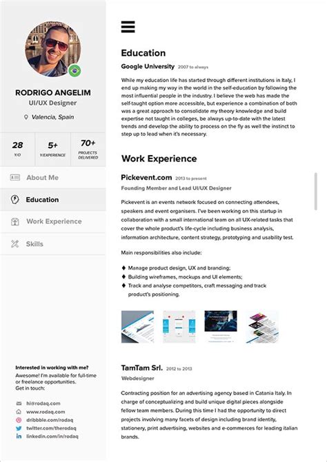 10 All Time Best Free Resume CV Templates In Word PSD Ai Indesign