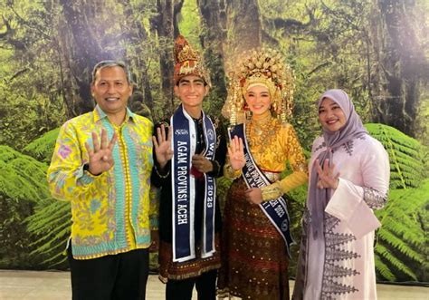 Agam Inong Aceh Besar Raih Juara 4 Ajang Pemilihan Duta Wisata Aceh