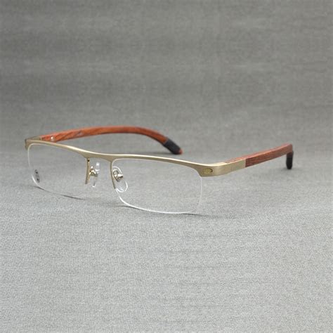 Top Quality Gold Wood Eye Glasses Frame Men Brand Eyeglasses Optical ...