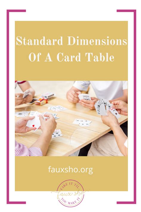 Card Table Dimensions - Make the Most Out of Your Furniture