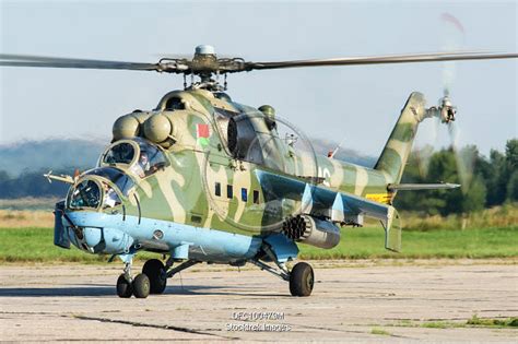 A Belarusian Armed Forces Mi-24P gunship. | Stocktrek Images