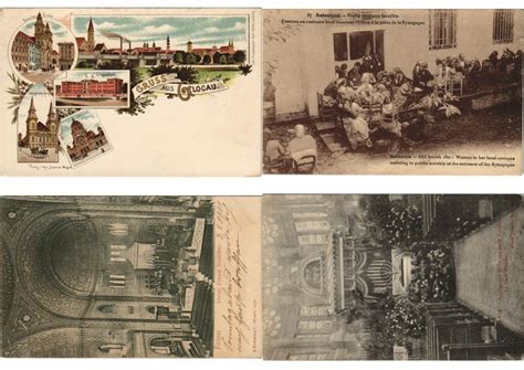 Judaica Jewish 350 Vintage Postcards Incl Synagogues L3736 Ebay