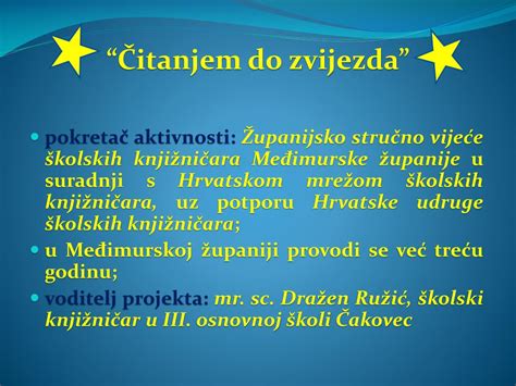 PPT Čitanjem do zvijezda PowerPoint Presentation free download