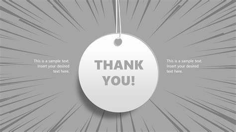 Simple Thank You Slide PowerPoint Template