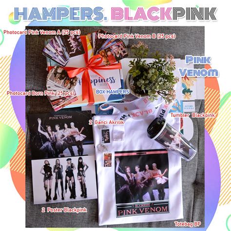 Jual Hampers Blackpink Isi Tumbler Photocard Tas Totebag Poster Ganci