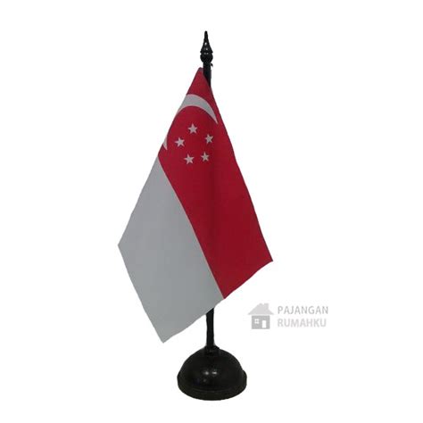 Jual Bendera Meja Singapura Singapore Asean Koleksi Pajangan