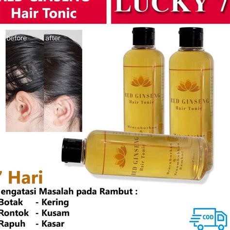 Jual Model Baru Gzdhh Cod Red Ginseng Hair Tonic Original Hair Tonic