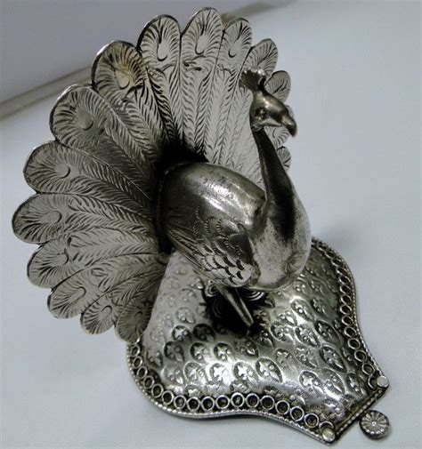 Vintage Antique Sterling Silver Peacock Figurine Collectable Vintage Silver Antiques Etsy