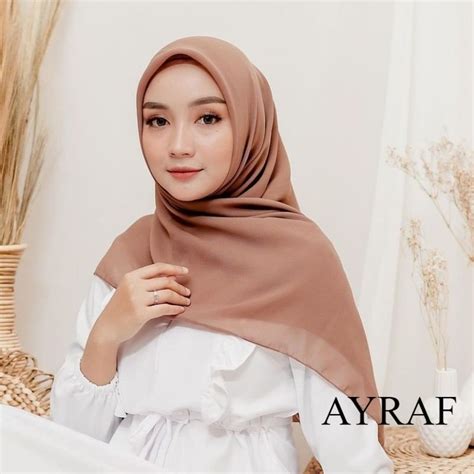 Jual Cod Hijab Segiempat Bella Square Tepi Neci Size X Kerudung