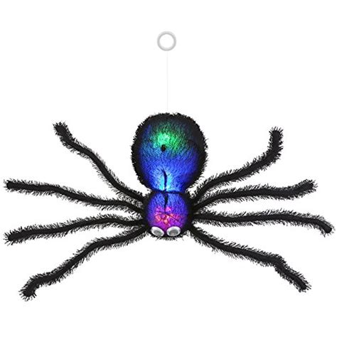 Sound And Motion Activated Hanging Dropping Spider Indoor Halloween