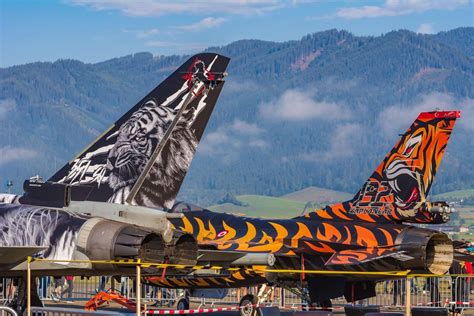 Solve Typhoon And F 16 Tiger Tails Jigsaw Puzzle Online With 150 Pieces