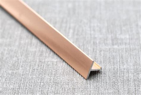 T Profile Aluminium T Edge Profile Rose Gold For Construction At