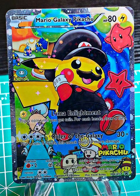 mario pikachu card 7