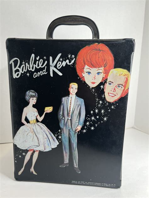 Vintage Barbie Ken Doll Case Trunk Mattel Rare Canadian Issued