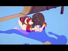 Konosuba Hentai Megumin Blowjob And Cum In Her Mouth Japanese Asian Manga Anime Game Porn