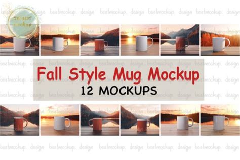 Bundle Christmas Fall Style Mug Mockup Graphic By Thebest Mockup