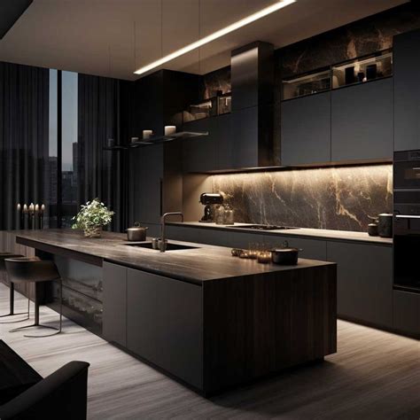 7 Stunning Ideas For Modern Dark Kitchen Designs 333 Inspiring