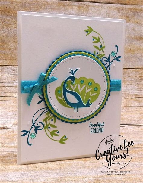 Stampin Up Beautiful Peacock Stamp Set Etsy