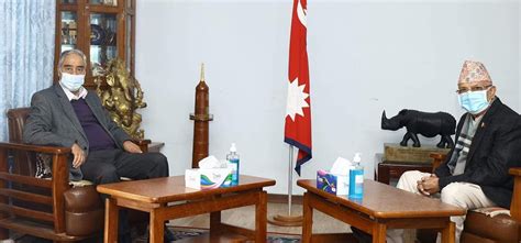 Pm Deuba Holds Meeting With Cpn Uml Chairman Oli To Lift Parliament