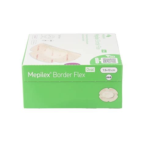 Pansement hydrocelullaire Mepilex Border Flex Oval Escarre et ulcère