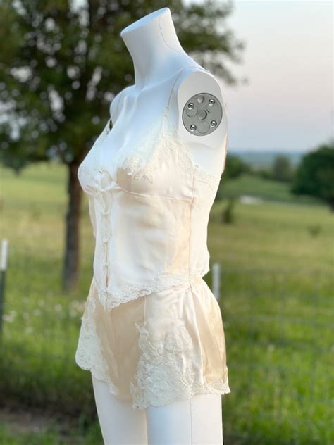 Vintage Ivory Lingerie Set Victorias Secret Tap Pan Gem