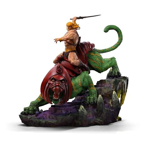 Masters Of The Universe Deluxe Art Scale Statue He Man And Battle