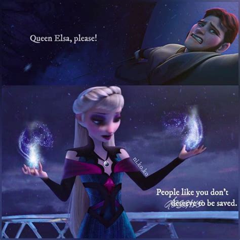 ni.ko.ko Evil Elsa defeating Hans | Evil disney, Frozen disney movie ...