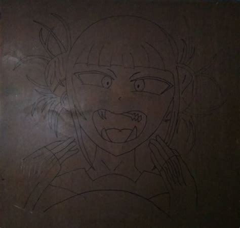 Un pequeño dibujo en la puerta del cuarto u u Anime Amino