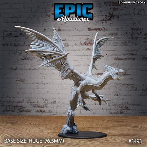 Mirage Dragon Flying From Epic Miniatures Chivalry Garden Monster